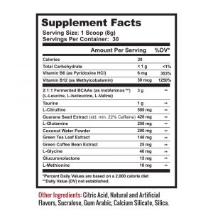 Amino Energize Supplement Facts
