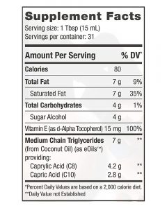 Creamer Supp Facts