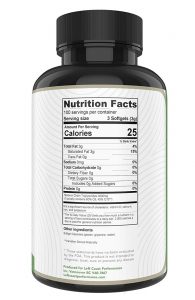 MCT Oil Softgels Nutrition Facts